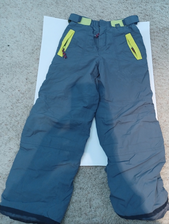Mini Boden Other - Mini Boden Gray Snow Pants with Yellow Accents